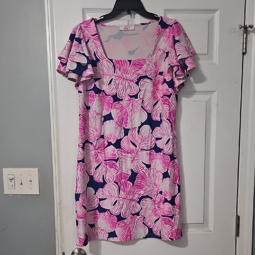 Aryeh Pink Flutter Sleeve Sundress